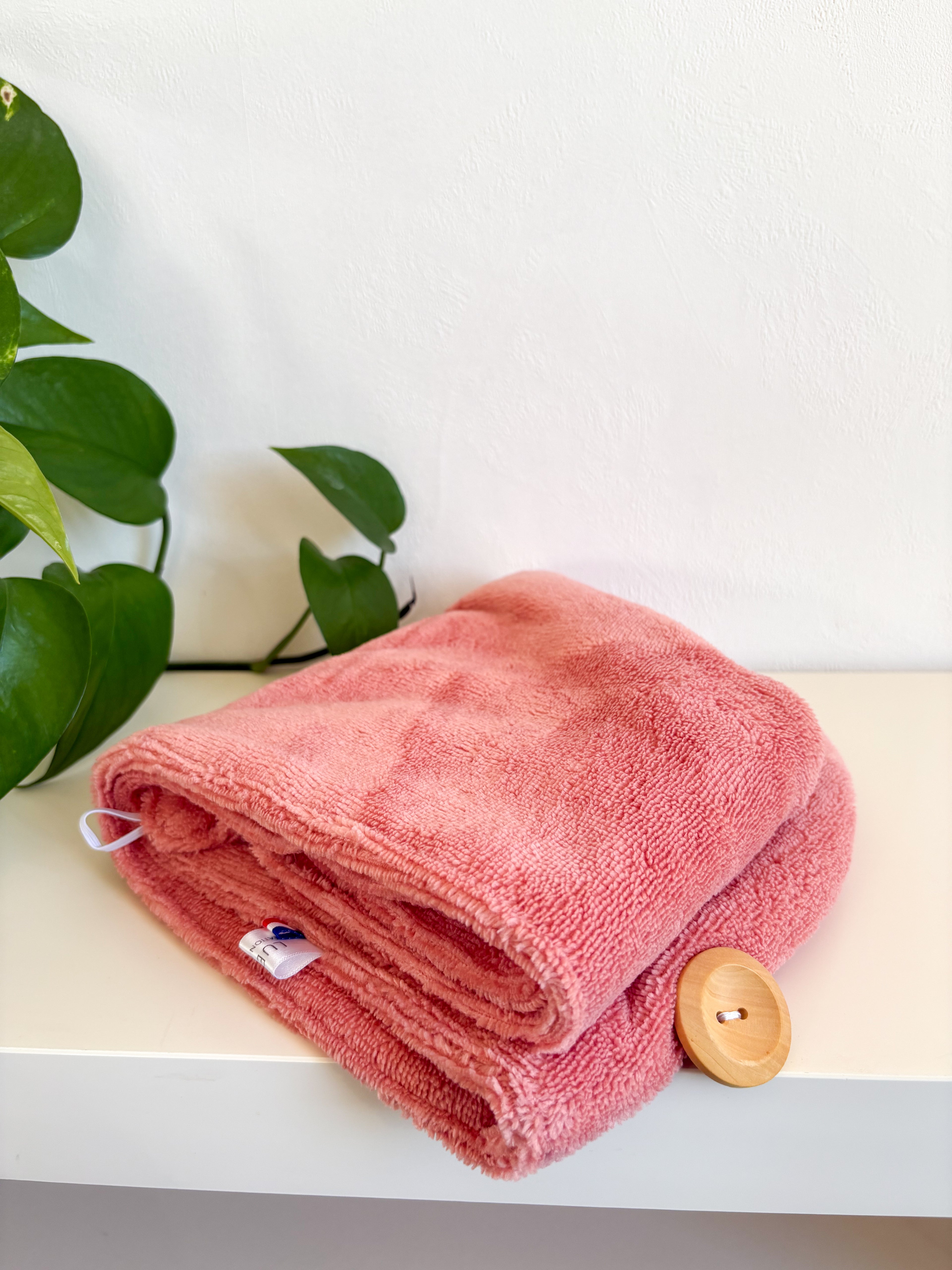 Serviette cheveux enveloppante