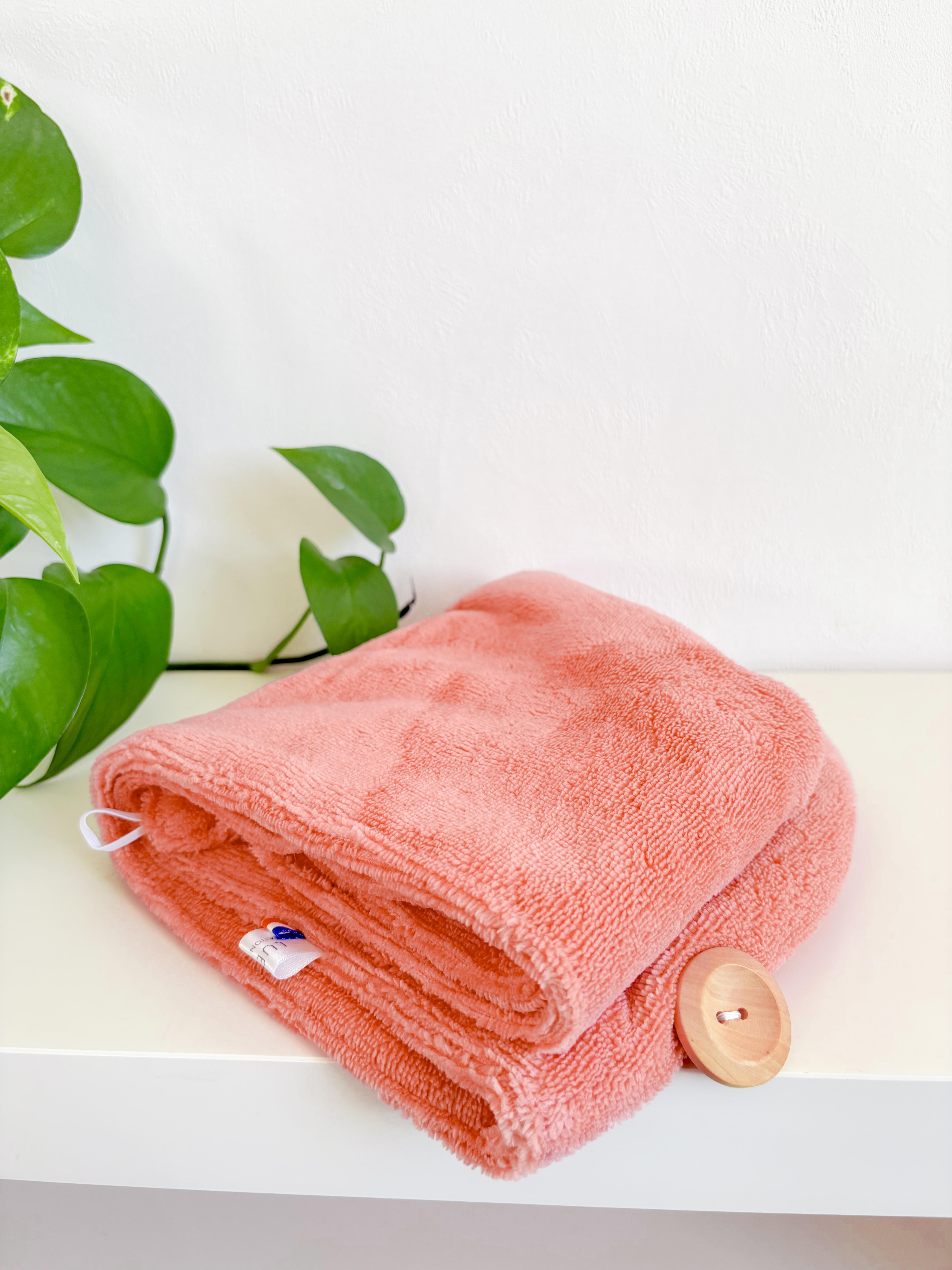 Serviette cheveux enveloppante